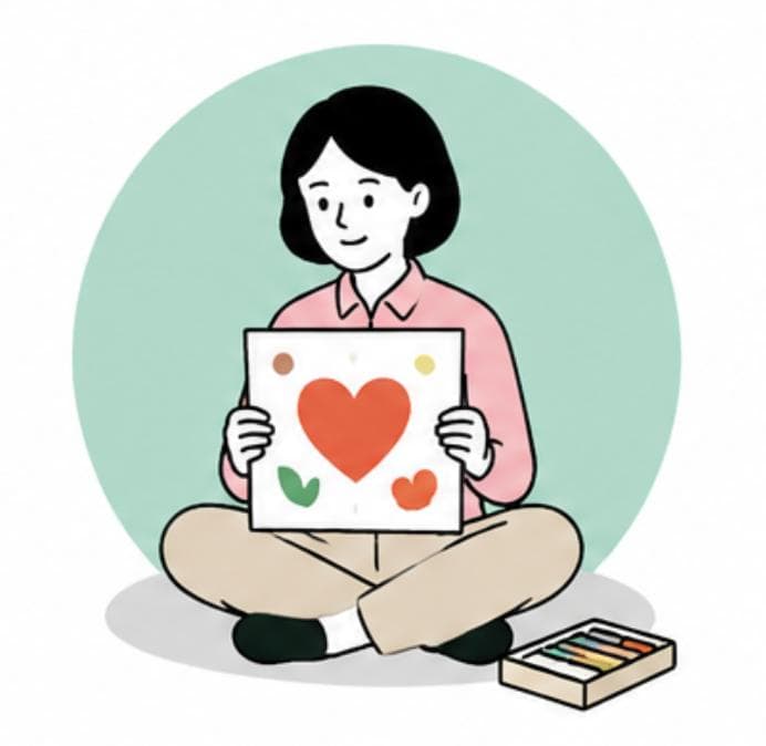 마음이 그림에 머무를 때, 감정을 다루는 힘이 자랍니다 블로그 커버